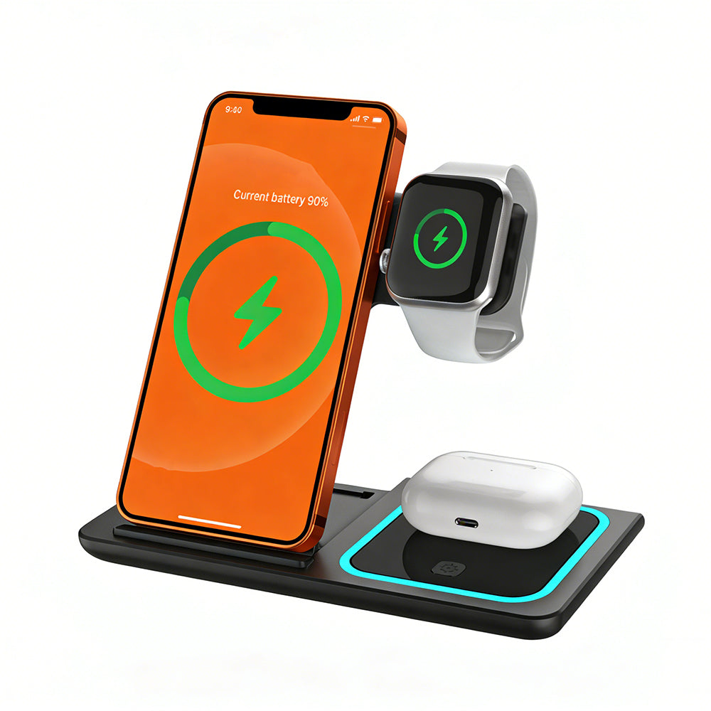 TriCharge 3-in-1 Wireless Charging Station